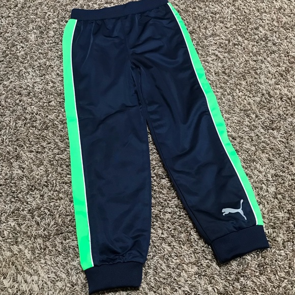 puma track pants navy